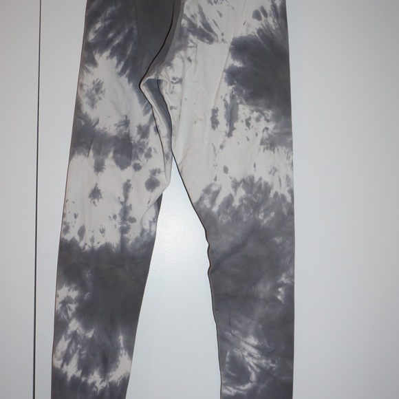 Balance Athletica Leggings Women's Small S Gray White Tie Dye Cyclone Cloud Pant - Picture 4 of 5